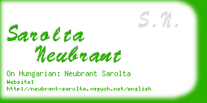 sarolta neubrant business card